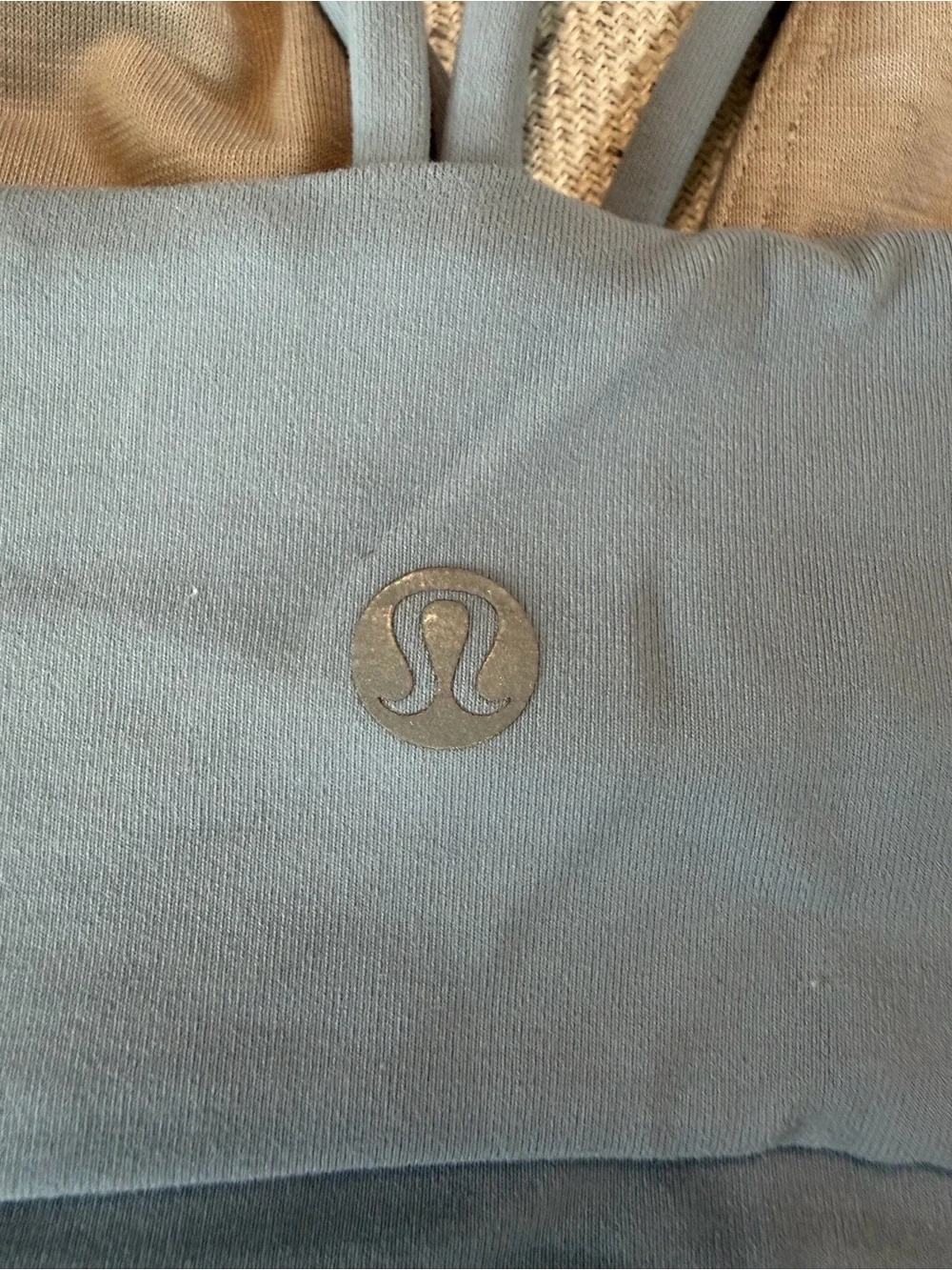 Pushing Limits Lululemon Strappy Sports Bra in Dusty Blue Size 12 EUC